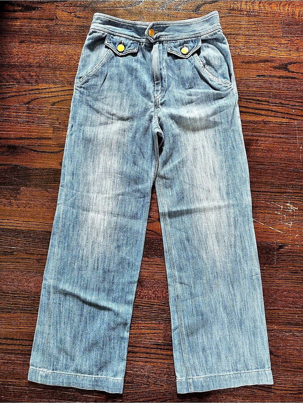 Isabel Marant Étoile Wide Leg Jeans in Blue US Size 4 | EU 38